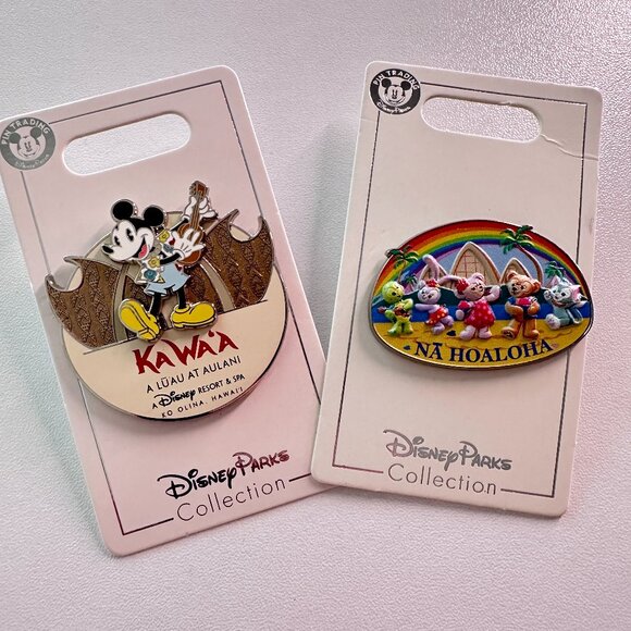 NWT Set of 2 Disney Aulani Resort Pins – Parks Collection Kawa’a & Na Hoaloha - Picture 1 of 5